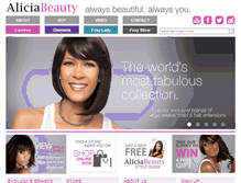 Tablet Screenshot of foxysilver-hair.com